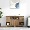 Šoninės lentynos 2 pcs Amatininkų ąžuolas 60 x 35 x 70 cm