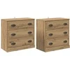 Šoninės lentynos 2 pcs Amatininkų ąžuolas 70 x 35,5 x 67,5 cm
