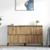 Šoninės lentynos 2 pcs Amatininkų ąžuolas 60 x 35 x 70 cm