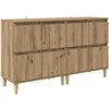 Šoninės lentynos 2 pcs Amatininkų ąžuolas 60 x 35 x 70 cm