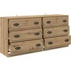 Šoninės lentynos 2 pcs Amatininkų ąžuolas 70 x 35,5 x 67,5 cm