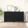 Šoninės lentynos 2 pcs juoda ąžuolo 70 x 41 x 75 cm