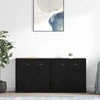 Šoninės lentynos 2 pcs Juodas ąžuolas 70 x 35,5 x 67,5 cm