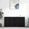Šoninės lentynos 2 pcs Juodas ąžuolas 70 x 35,5 x 67,5 cm