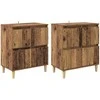 Šoninės lentynos 2 pcs Senovinis medis 60 x 35 x 70 cm