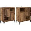 Šoninės lentynos 2 pcs Senovinis medis 60 x 35 x 70 cm