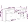 Šoninės lentynos 2 pcs Senovinis medis 70 x 35,5 x 67,5 cm