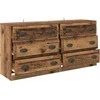 Šoninės lentynos 2 pcs Senovinis medis 70 x 35,5 x 67,5 cm