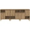 Šoninės lentynos 3 pcs Amatininkų ąžuolas 60 x 35 x 70 cm