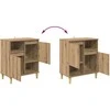 Šoninės lentynos 3 pcs Amatininkų ąžuolas 60 x 35 x 70 cm