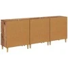 Šoninės lentynos 3 pcs Senovinis medis 60 x 35 x 70 cm