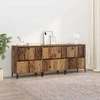 Šoninės lentynos 3 pcs Senovinis medis 60 x 35 x 70 cm
