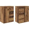 Šoninės lentynos Corona 2 pcs Senovinis medis 59 x 39 x 80 cm