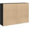 Kabalas 2 pcs Juodas ąžuolas 60 x 31 x 84 cm Apdirbta mediena