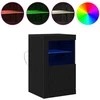 LED Bufetas 2 pcs Juodas ąžuolas 41 x 37 x 67 cm
