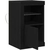 LED Bufetas 2 pcs Juodas ąžuolas 41 x 37 x 67 cm
