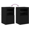 LED Bufetas 2 vnt. 41 x 37 x 67 cm Apdirbta mediena