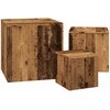 šoniniai staliukai 3 vnt Old Wood Engineered Wood