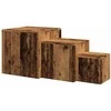 šoniniai staliukai 3 vnt Old Wood Engineered Wood