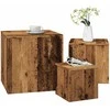 šoniniai staliukai 3 vnt Old Wood Engineered Wood