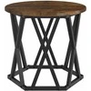 Nesting šoninis stalas 3 pcs Rūkyta ąžuolas