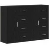 Kabalas 2 pcs Juodas ąžuolas 60 x 31 x 84 cm Apdirbta mediena