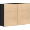 Kabalas 2 pcs Juodas ąžuolas 60 x 31 x 84 cm Apdirbta mediena