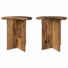 Šoninis stalas 2 pcs Sendintos medienos Ø 39 x 38 cm