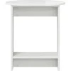 Šoninis stalas Itin blizgi balta 50 x 39,5 x 55 cm