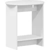 Šoninis stalas Itin blizgi balta 50 x 39,5 x 55 cm