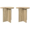 Šoninis stalas su saugykla 2 pcs Sonoma ąžuolas Ø 39 x 38 cm