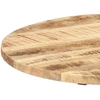 Šoninis staliukas, 60x(46-63)cm, mango med. mas. ir ketus