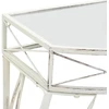 Šoninis staliukas, baltas, 82x39x76cm, metalas, prancūziškas