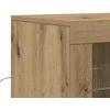 LED Bufetas Ruda 41 x 37 x 100 cm Apdirbta mediena