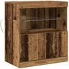 LED Bufetas Ruda 60,5 x 37 x 67 cm Apdirbta mediena
