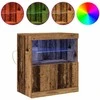 LED Bufetas Ruda 60,5 x 37 x 67 cm Apdirbta mediena