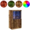 LED Bufetas Senas medis 60,5 x 37 x 100 cm Apdirbta mediena