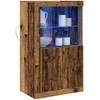 LED Bufetas Senas medis 60,5 x 37 x 100 cm Apdirbta mediena