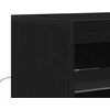 LED Bufetas Juodojo ąžuolo 81 x 37 x 100 cm Apdirbta mediena