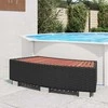 SPA laiptelis, poliratanas, 92x45x25 cm, juodas