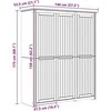 Spinta BODO Medus ruda 146 x 53,5 x 173 cm Apdirbta mediena