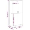 Spinta Old Wood 80x52x180 cm Engineered Wood