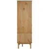 Spinta OTTA Juoda 76,5 x 53 x 172 cm Pušies medienos masyvas