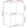 Spinta prie lovos Old Wood 35x35x55 cm Engineered Wood