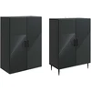 Spintelė 2 pcs 66 x 34,5 x 89,5 cm Apdirbta mediena