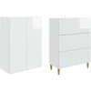 Spintelė 2 pcs 66 x 34,5 x 90 cm Apdirbta mediena