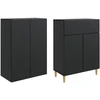 Spintelė 2 pcs 66 x 34,5 x 90 cm Apdirbta mediena