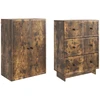 Spintelė 2 pcs 66 x 34,5 x 90 cm Apdirbta mediena