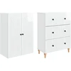 Spintelė 2 pcs 66 x 34,5 x 90 cm Apdirbta mediena