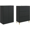 Spintelė 2 pcs 66 x 34,5 x 90 cm Apdirbta mediena